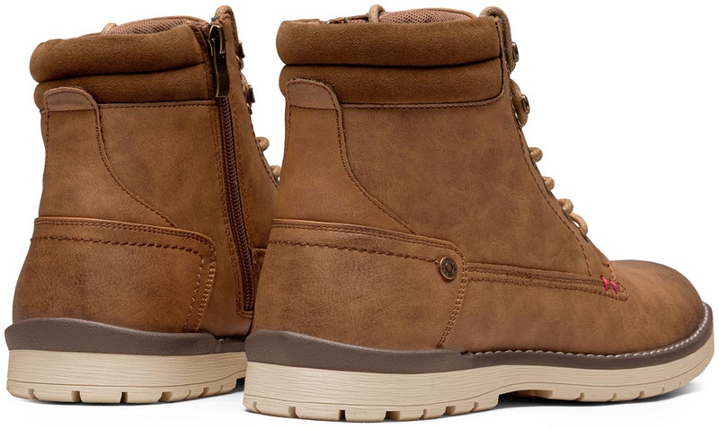 Vostey Men's Chukka Boots Motorcycle Casual Hiking Boot for Men(BMY671B Yellow Brown 8) - Image 3